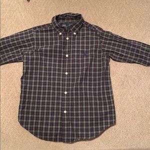 Boys Plaid Ralph Lauren Button Down